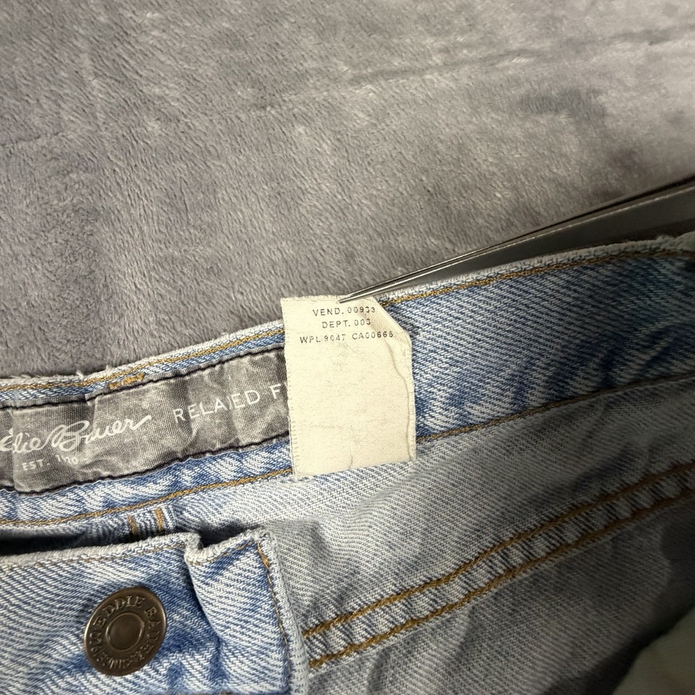 Vintage Eddie Bauer Jeans Men's 36x34 Fits 34x33 Relaxed Baggy Skate Grunge 90s - Picture 10 of 16